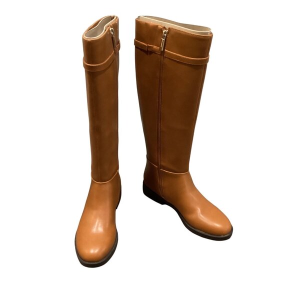 Bandolino Womens ROMI Knee HIgh Boots Size 5 NWB Natural Leather - Picture 3 of 8